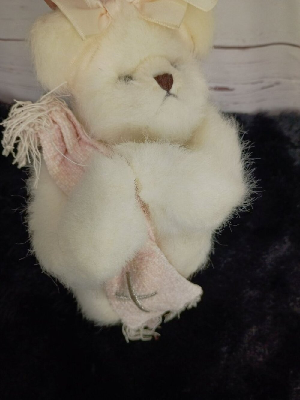 The Bearington Collection‎ 10" Patty Praysmore White Stuffed Plush Bear